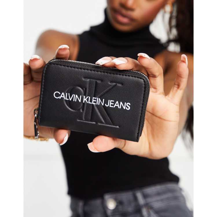 Calvin klein zip around purse new arrivals