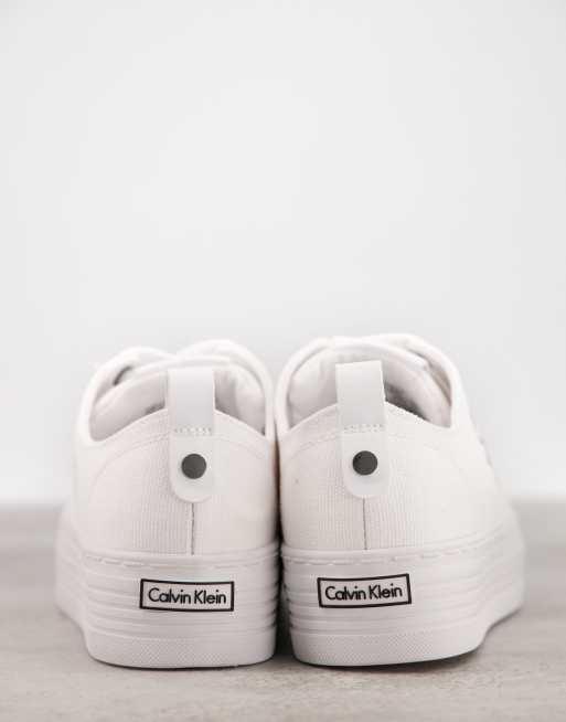 Calvin klein shop witte sneakers