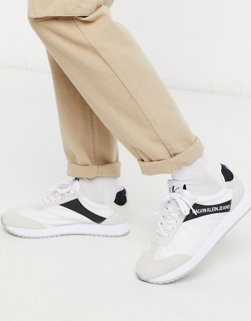Calvin Klein - Jerrod - Hvide sneakers med sorte detaljer