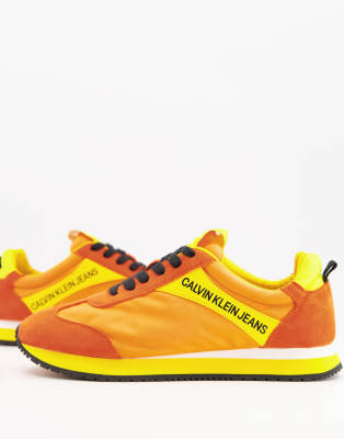 calvin klein sneakers orange