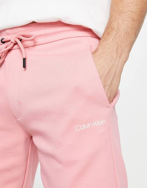 Calvin Klein jersey shorts in pink ASOS