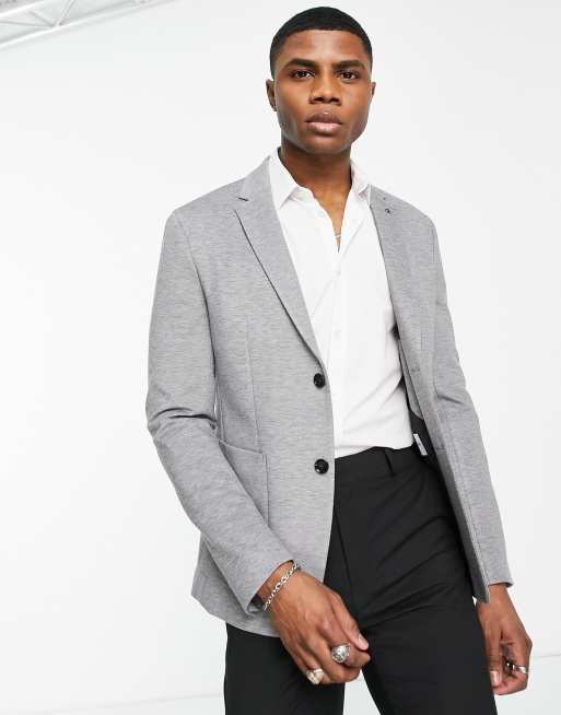 Calvin Klein jersey stretch slim fit blazer