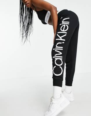 Calvin Klein Jumbo-Logo High-Rise Leggings - Macy's