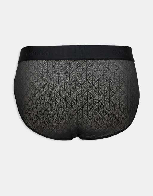 Calvin Klein - Kanten sportbroekje in zwart, 3 van 3