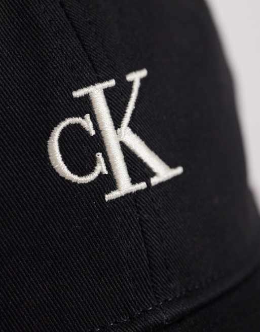 Calvin Klein – Kappe in Schwarz mit Logostickerei, 2 von 3