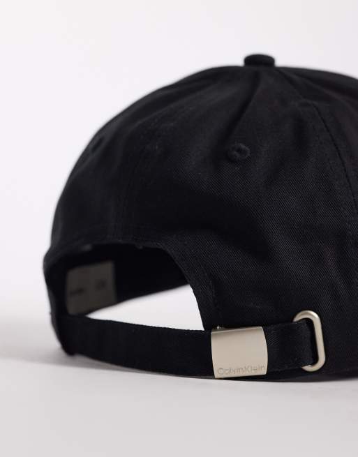 Calvin Klein – Kappe in Schwarz mit Logostickerei, 3 von 3