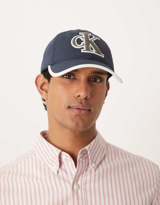 Calvin Klein – Kappe mit Logo in Marineblau, 3 von 3