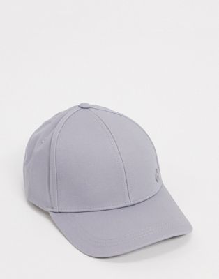 Calvin Klein – Kappe mit seitlichem Logo in Grau