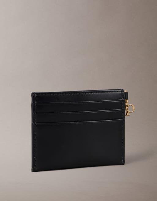 Calvin Klein – Kartenetui in Schwarz mit Münzfach mit Reißverschluss, 2 von 3