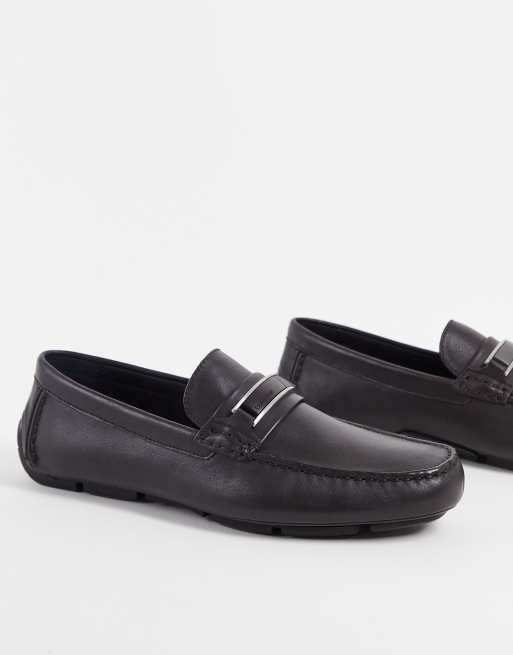 Calvin klein brown outlet shoes