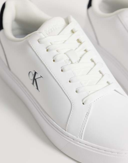 Calvin Klein – Klassische Cupsole-Sneaker aus Echtleder in Weiß, 4 von 5