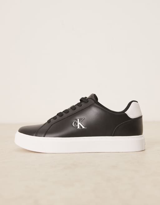 Calvin Klein – Klassische Cupsole-Sneaker aus Leder in Schwarz und Weiß, 2 von 5
