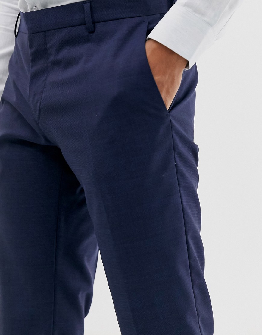 Calvin Klein - Kostymbyxor i slim passform-Blå