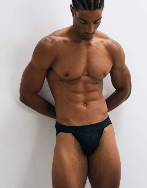 Calvin Klein lace athletic briefs in black, 2 of 4