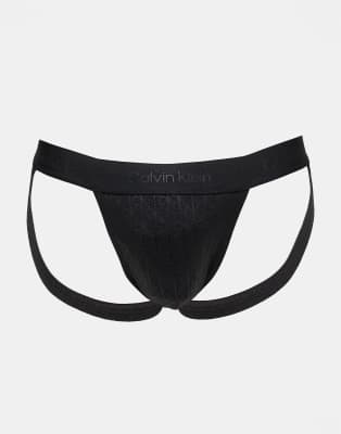 Calvin Klein Calvin Klein lace jock strap in black