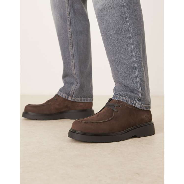 calvin klein brown dress shoes Calvin Klein - Lace-Up Suede Shoes - Men - Leather - 43 EU