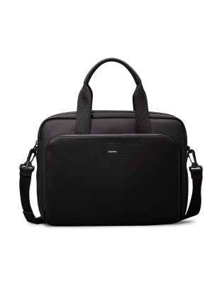 Calvin Klein Laptop bag in black rubberized