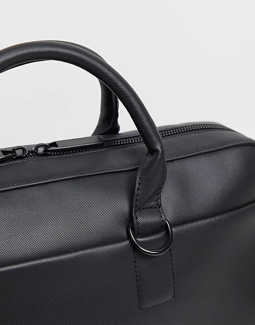 Calvin Klein laptop bag with pocket in black | ASOS