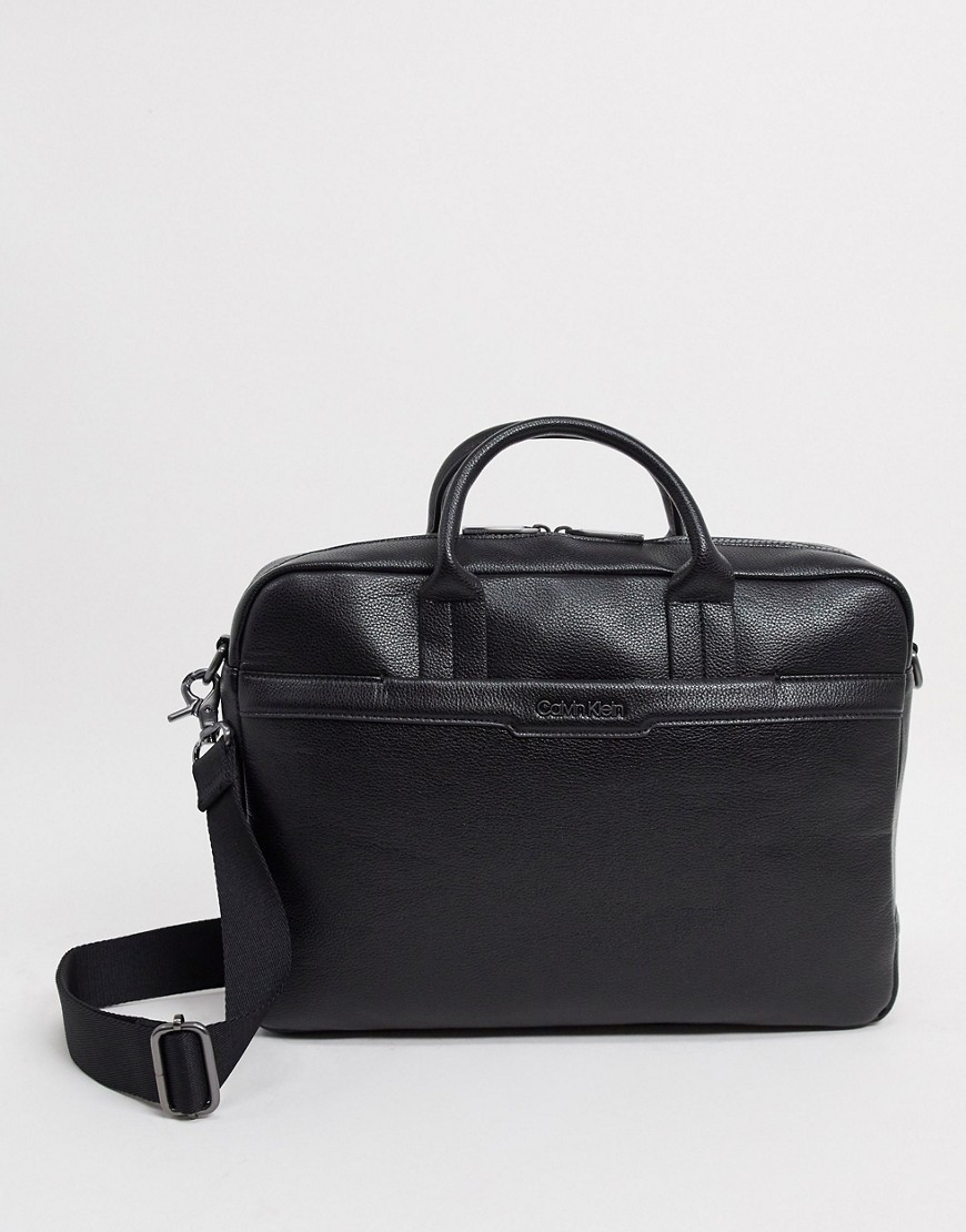 Calvin Klein - Laptoptas in zwart met zak