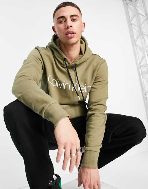 Calvin klein green hoodie top