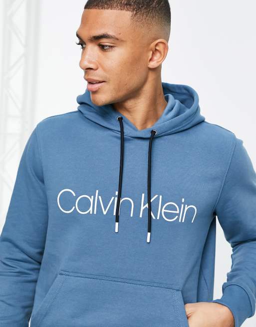 Calvin klein blue hoodie new arrivals