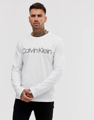 calvin klein long sleeve white