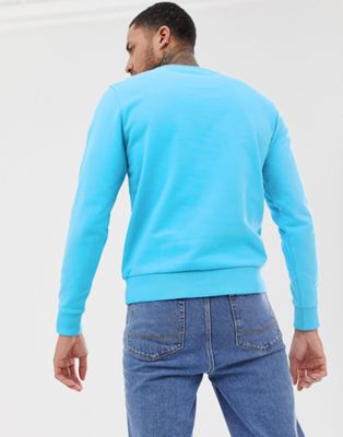 Calvin Klein large logo sweatshirt in light blue | ASOS