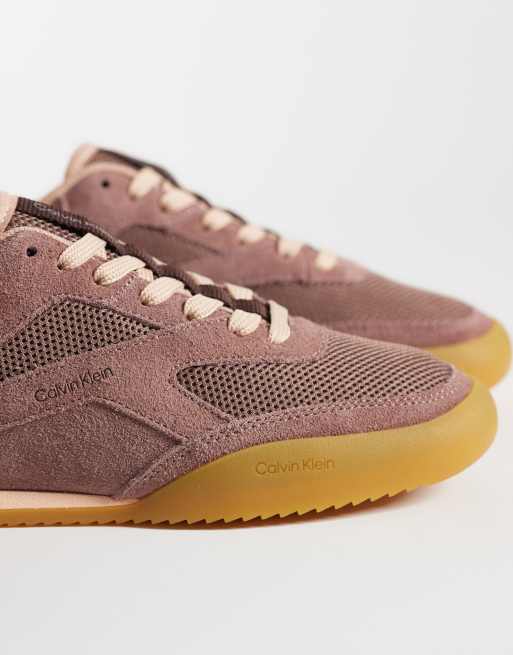 Calvin Klein – Laufsneaker aus Netzstoff in Mokkabraun, 3 von 5