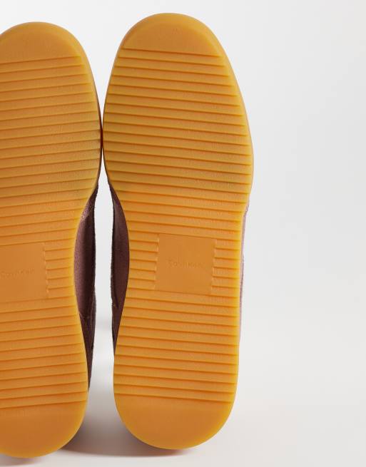 Calvin Klein – Laufsneaker aus Netzstoff in Mokkabraun, 4 von 5