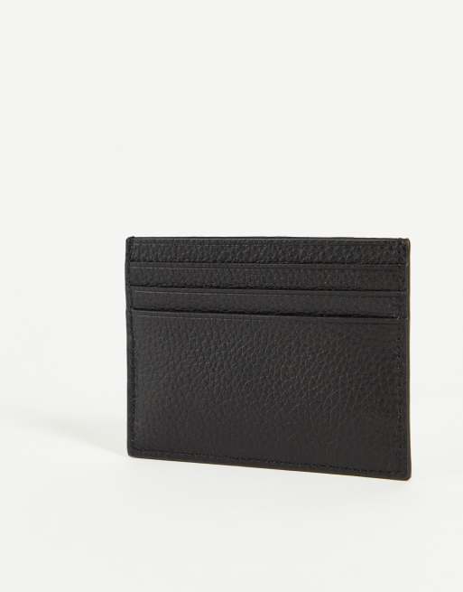 Calvin Klein leather cardholder in black, 3 of 4