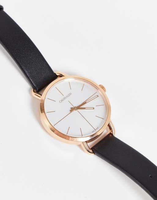 Calvin klein leather watches hot sale