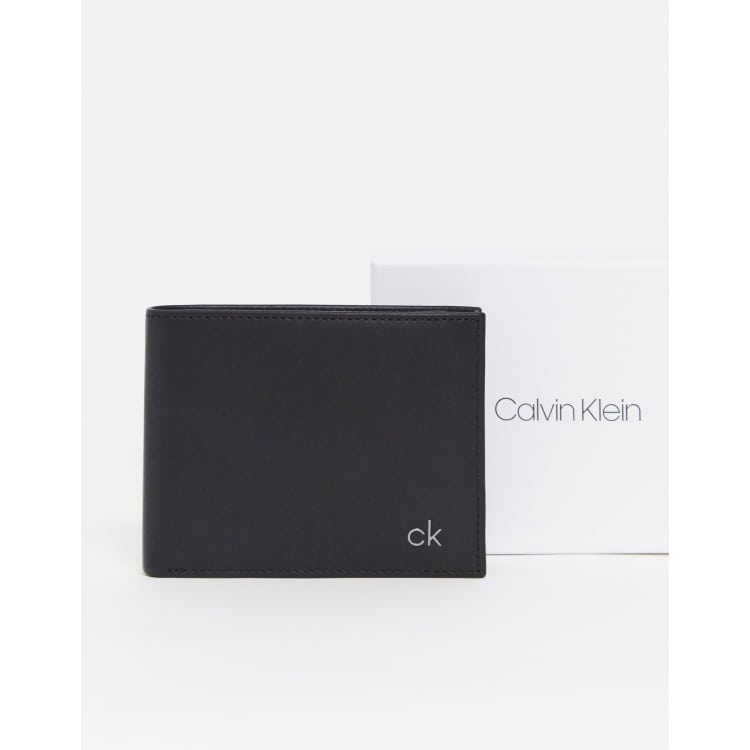 Calvin Klein Leather Wallet 5CC Coin ASOS