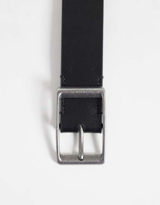 Calvin Klein Ledergürtel mit eckiger Schnalle, 35 mm, in Schwarz, 2 von 3
