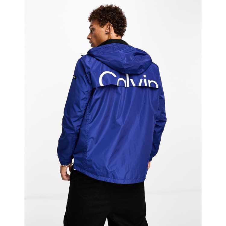 Calvin klein jeans Back Logo Windbreaker Jacket Black