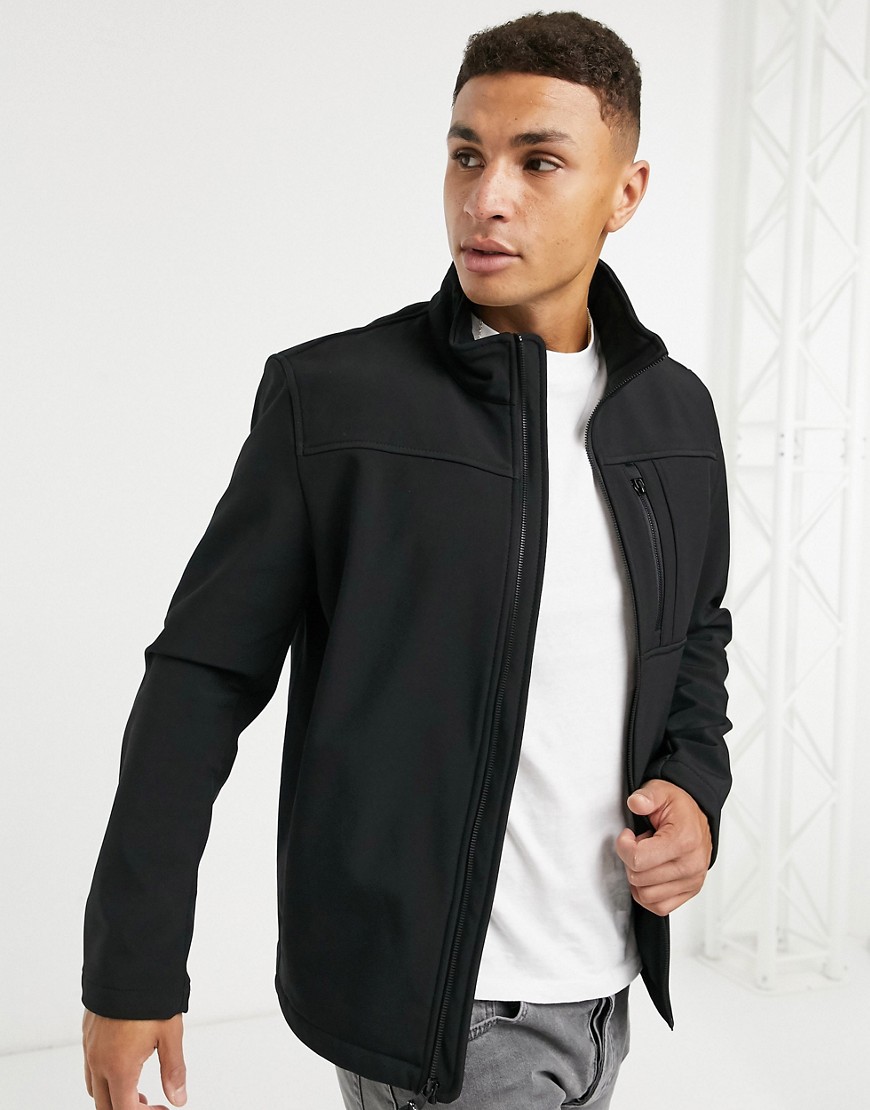 Calvin Klein Lightweight Pocket Jacket In Black