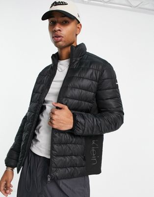 Calvin Klein lightweight puffer jacket in black