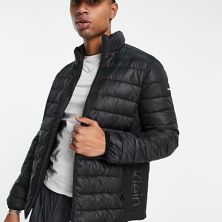 Calvin Klein lightweight puffer jacket in black | ASOS