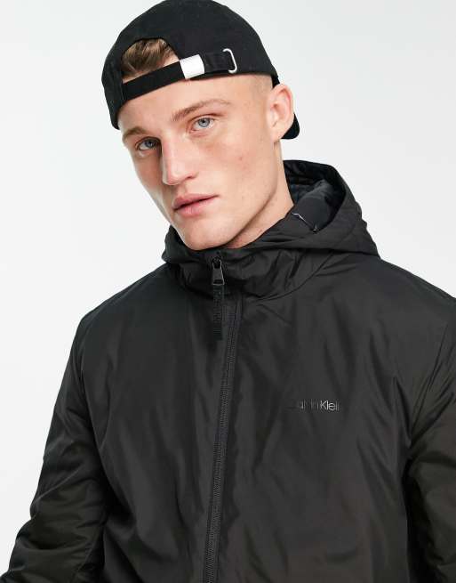 Calvin Klein lightweight windbreaker in black | ASOS