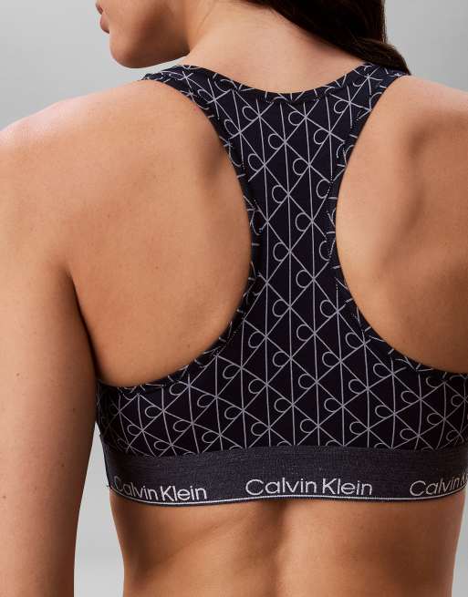 Calvin Klein Limited edition unlined bralette - icon cotton modal in denim emblem pageant blue, 6 of 6