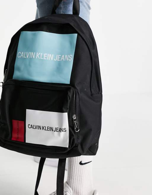 Calvin klein shop logo backpack