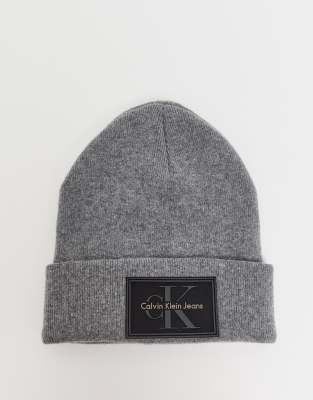 calvin klein logo beanie