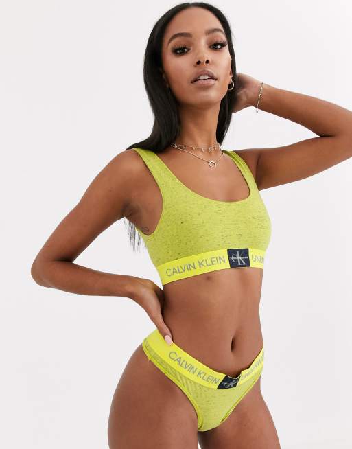 Neon yellow store calvin klein