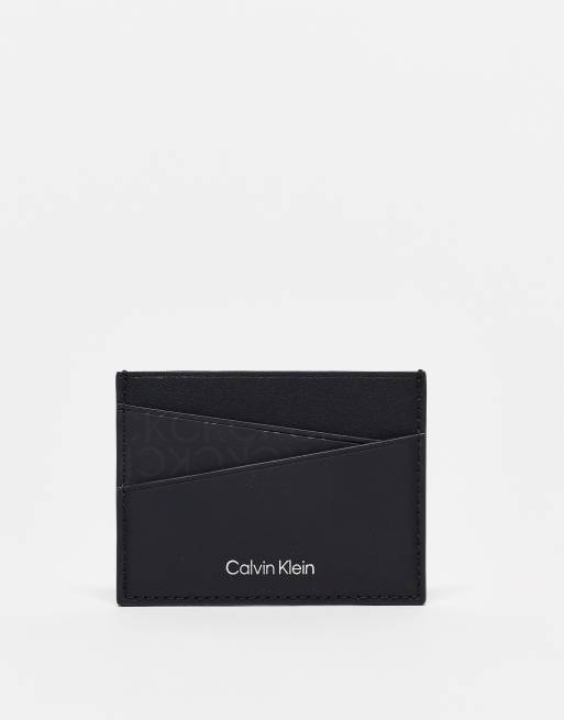 Calvin Klein logo cardholder in black | ASOS