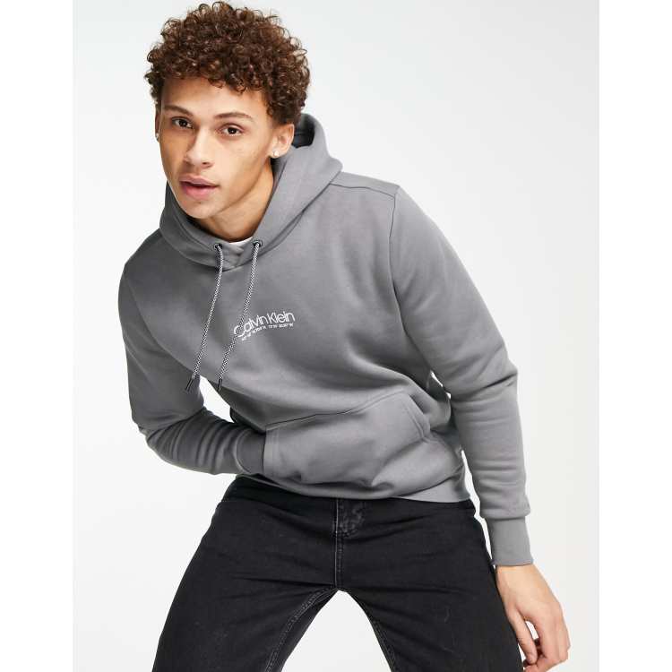 Malen ontspannen bedriegen Calvin Klein logo coordinates hoodie in charcoal gray | ASOS