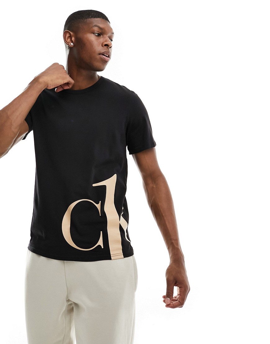 Calvin Klein logo graphic t-shirt in black