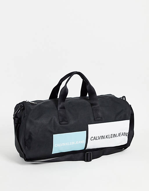 Calvin Klein logo holdall bag in multi