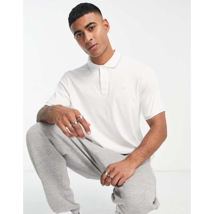 White calvin shop klein polo