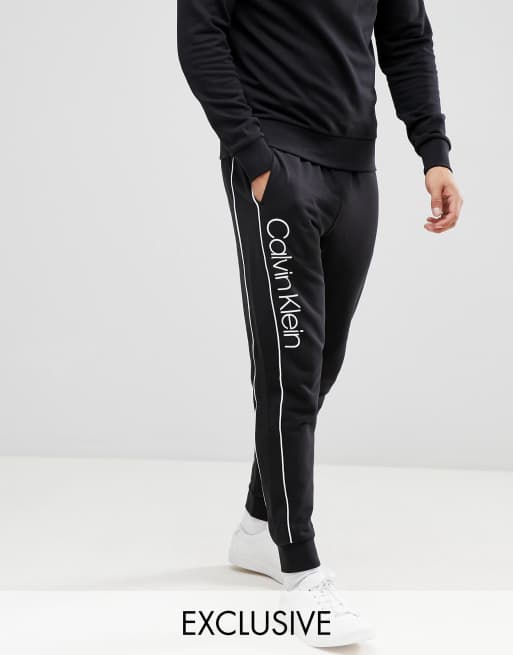 womens black calvin klein joggers