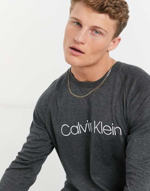 Calvin klein 2025 grey long sleeve