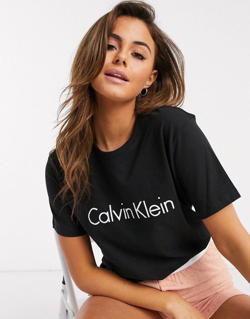 Calvin Klein logo lounge t-shirt in black